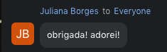 Depoimento de aluna sobre o workshop